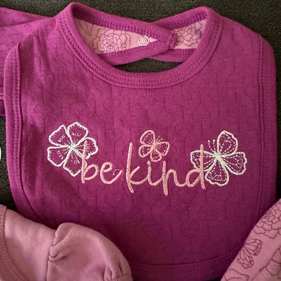 4 Piece Set Duck Duck Goose Babygirl Outfit 0-3mo - Picture 3 of 5